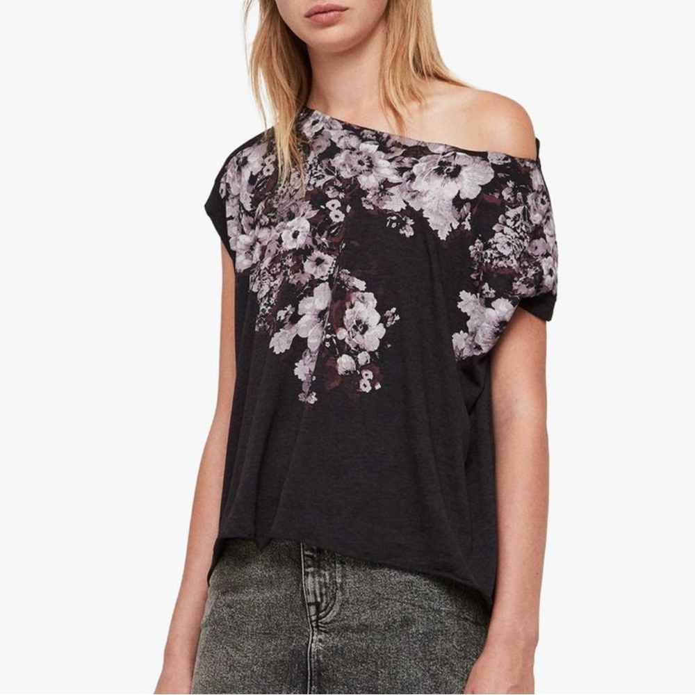 All Saints Lore Pina Raw Edge Tee